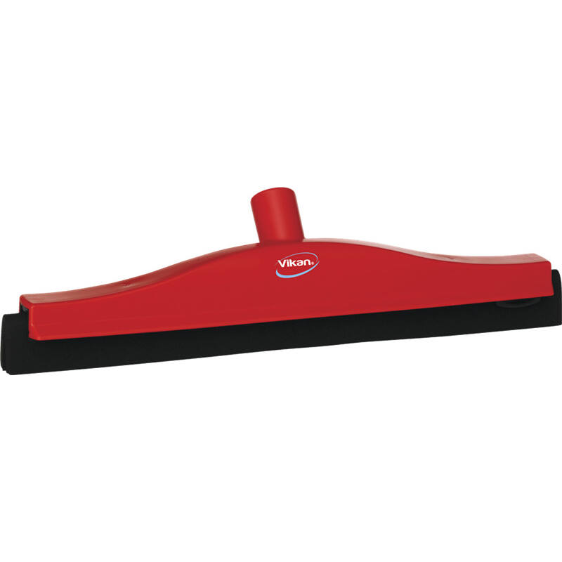 Vikan Hygiene klassieke vloertrekker met vaste nek, rood, zwarte cassette, 400mm