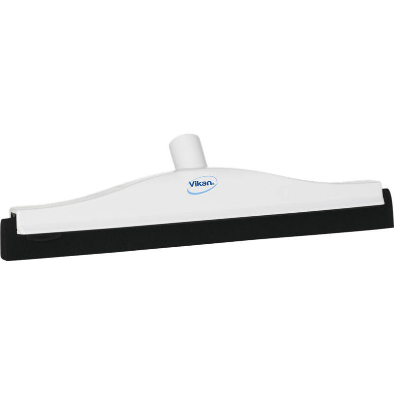 Vikan Hygiene klassieke vloertrekker met vaste nek, wit, zwarte cassette, 400mm