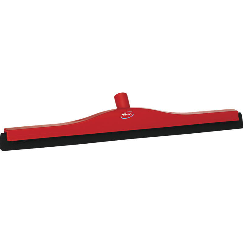 Vikan Hygiene klassieke vloertrekker met vaste nek, rood, zwarte cassette, 600mm