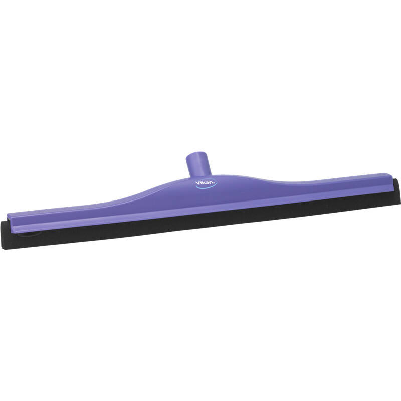 Vikan Hygiene klassieke vloertrekker met vaste nek, paars, zwarte cassette, 600mm