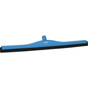 Vikan Hygiene klassieke vloertrekker met vaste nek, blauw, zwarte cassette, 700mm