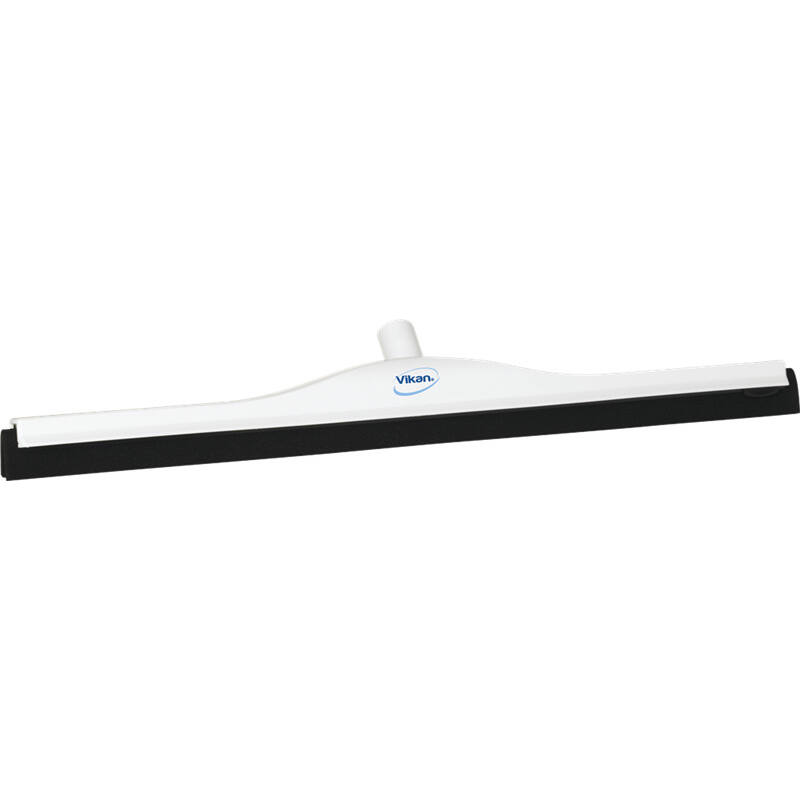 Vikan Hygiene klassieke vloertrekker met vaste nek, wit, zwarte cassette, 700mm