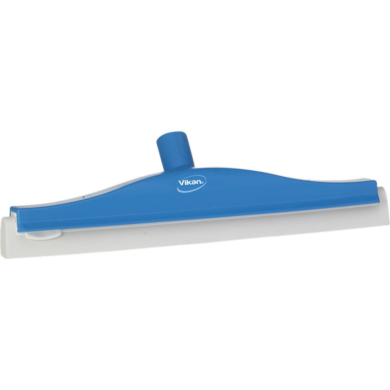 Vikan Hygiene klassieke vloertrekker met flexibele nek, blauw, witte cassette, 400mm