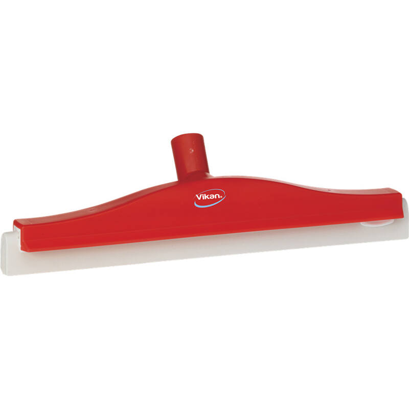 Vikan Hygiene klassieke vloertrekker met flexibele nek, rood, witte cassette, 400mm