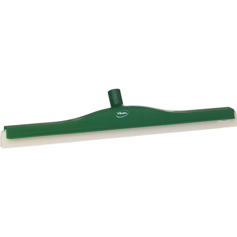 Vikan Hygiene klassieke vloertrekker met flexibele nek, groen, witte cassette, 600mm