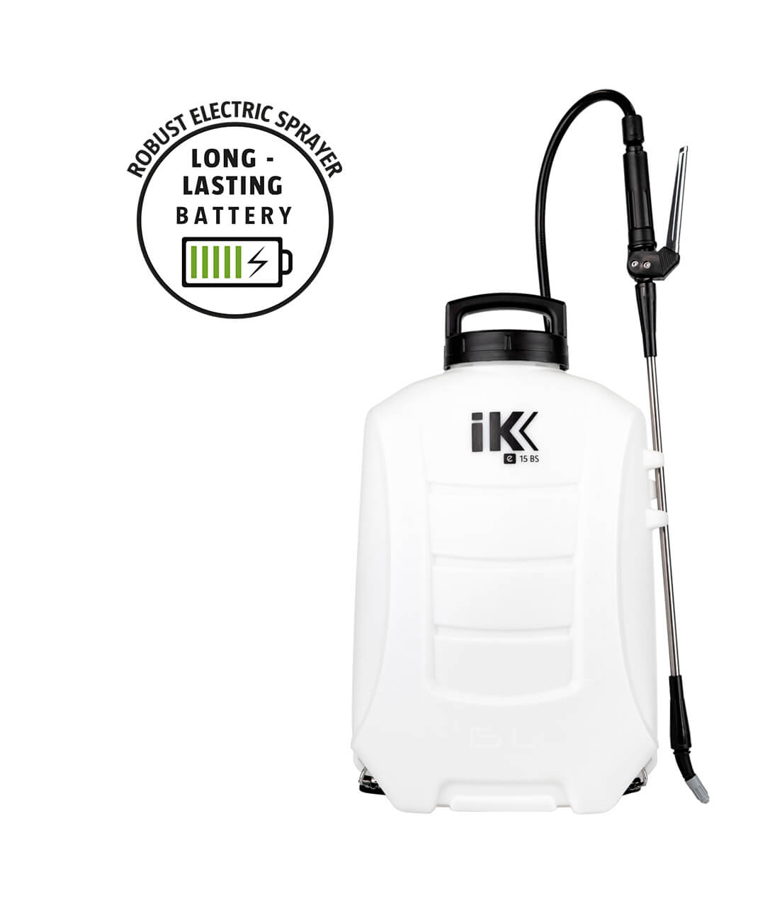 IK E 15BS, rugspuit op accu, 15 liter