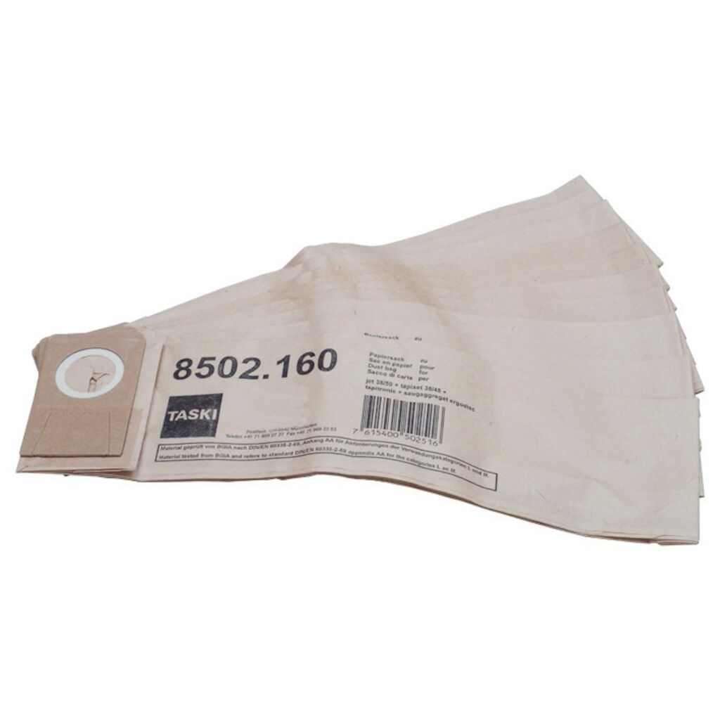 Dubbelwandige stofzak (TASKI jet 38) 10 stuks