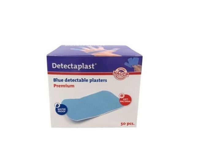 Detectaplast detect. pleister Premium X-Ray blauw 50x72mm