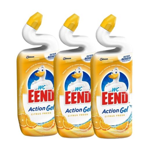 WCEEND Toiletreiniger Action Gel Citrus Fresh - Multipack 3st.