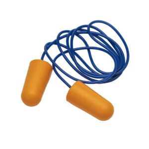 Oordoppen 3 lamel, oranje blauw, met koord, 200 stuks