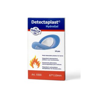 Detectaplast detect. hydrogelpleister waterafstotend elastisch blauw 67x110mm