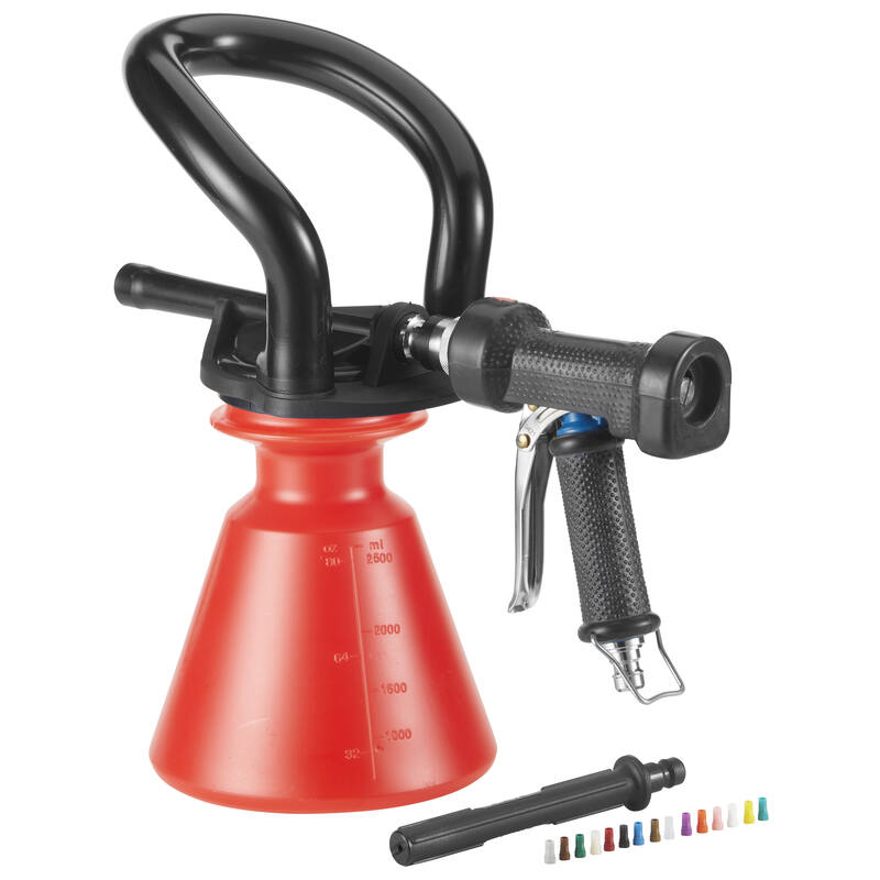 Vikan Hygiene Ergo Foam Sprayer set, rood, 2,5 liter, met afspuitlans en combinatiepistool, p/st