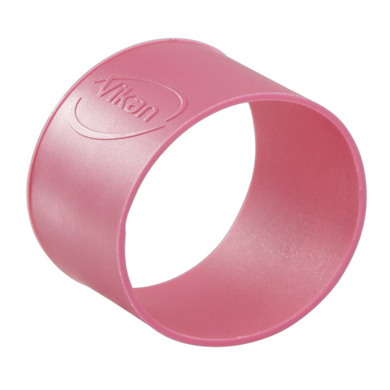 Vikan Hygiene secundaire kleurcodering, roze, rubber band, Ø40mm, verpakt per 5