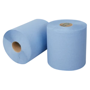 Midi poetspapier cellulose blauw 1-laags 300 meter 6 rol