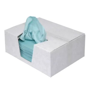 Toptex blauw 58x38 cm vlak gelegd, 555 doek in doos
