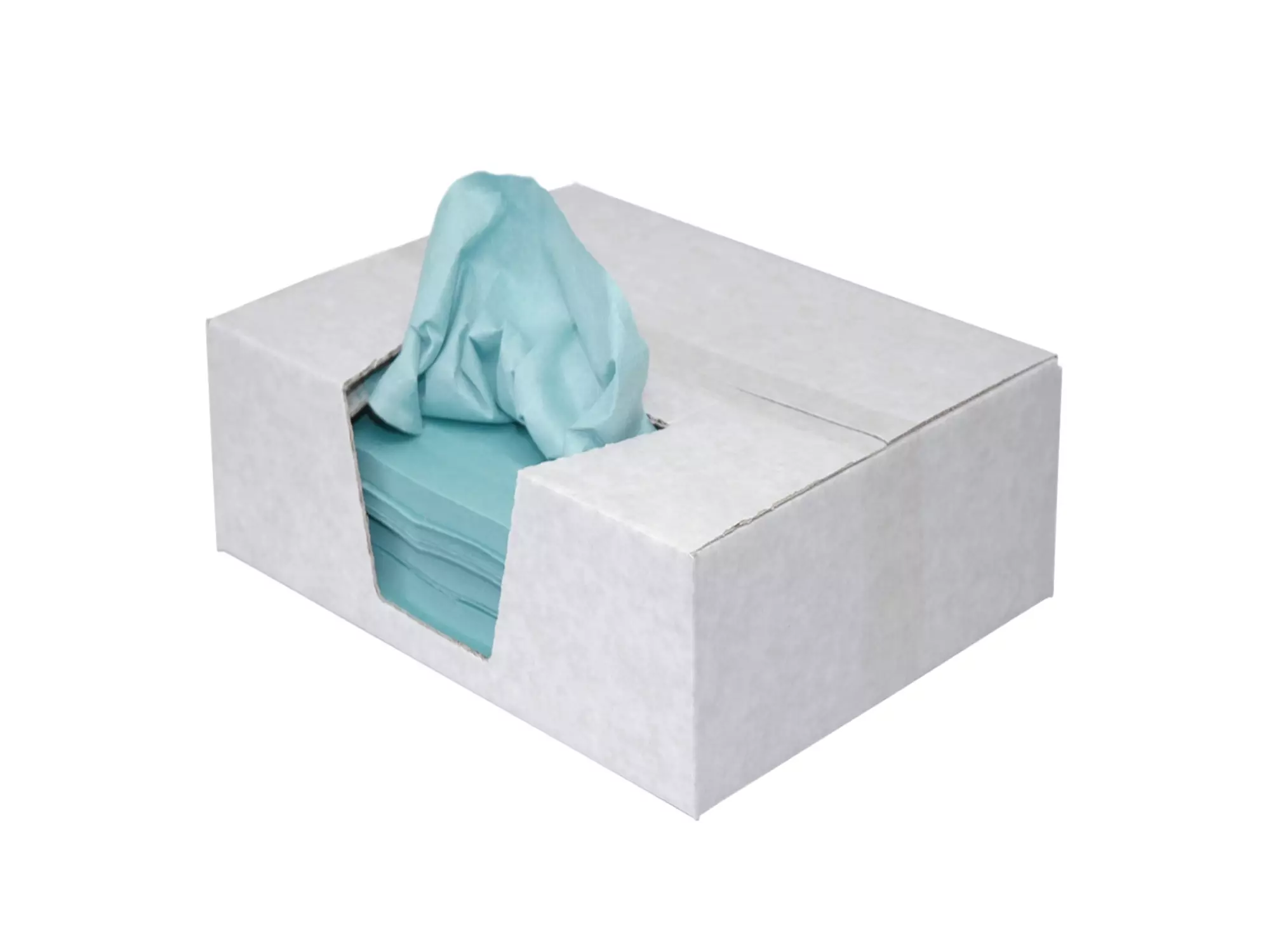 Toptex blauw 58x38 cm vlak gelegd, 555 doek in doos