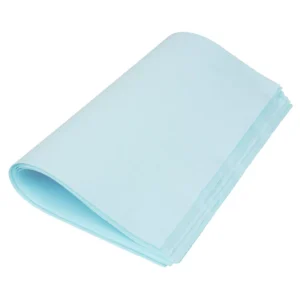 Euro toptex aqua blue, vlak gelegd 38 x 30 cm, 250 st in dispenserdoos