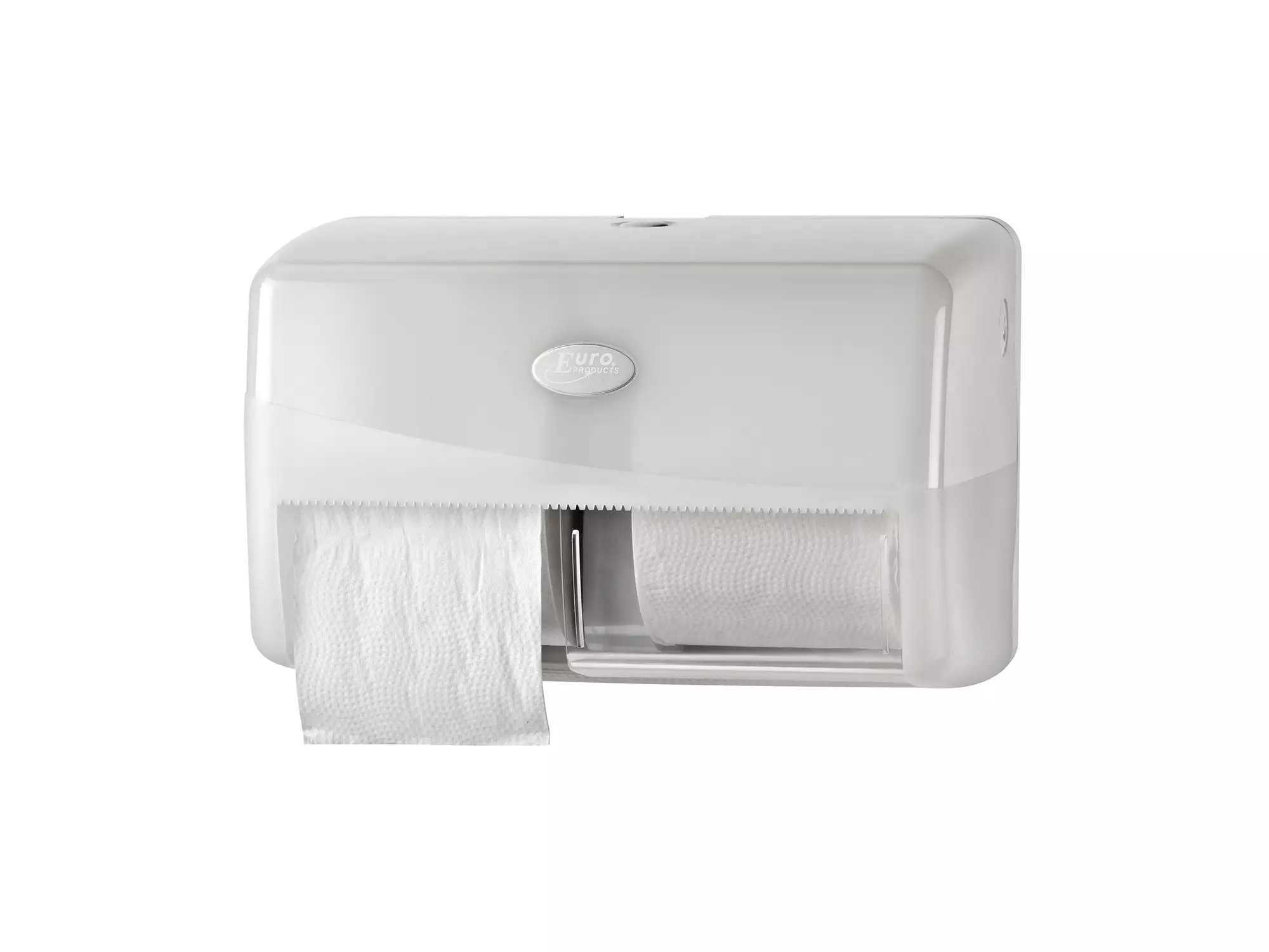 Pearl White Duo toiletrolhouder | Compact/Traditioneel
