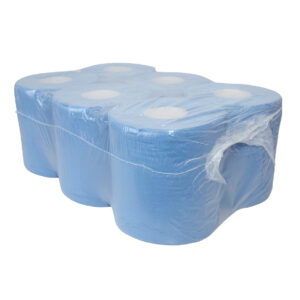 Midi poetspapier perf. REC blauw 2L verl 150 mtr x 20 cm - 6 rol p/pak