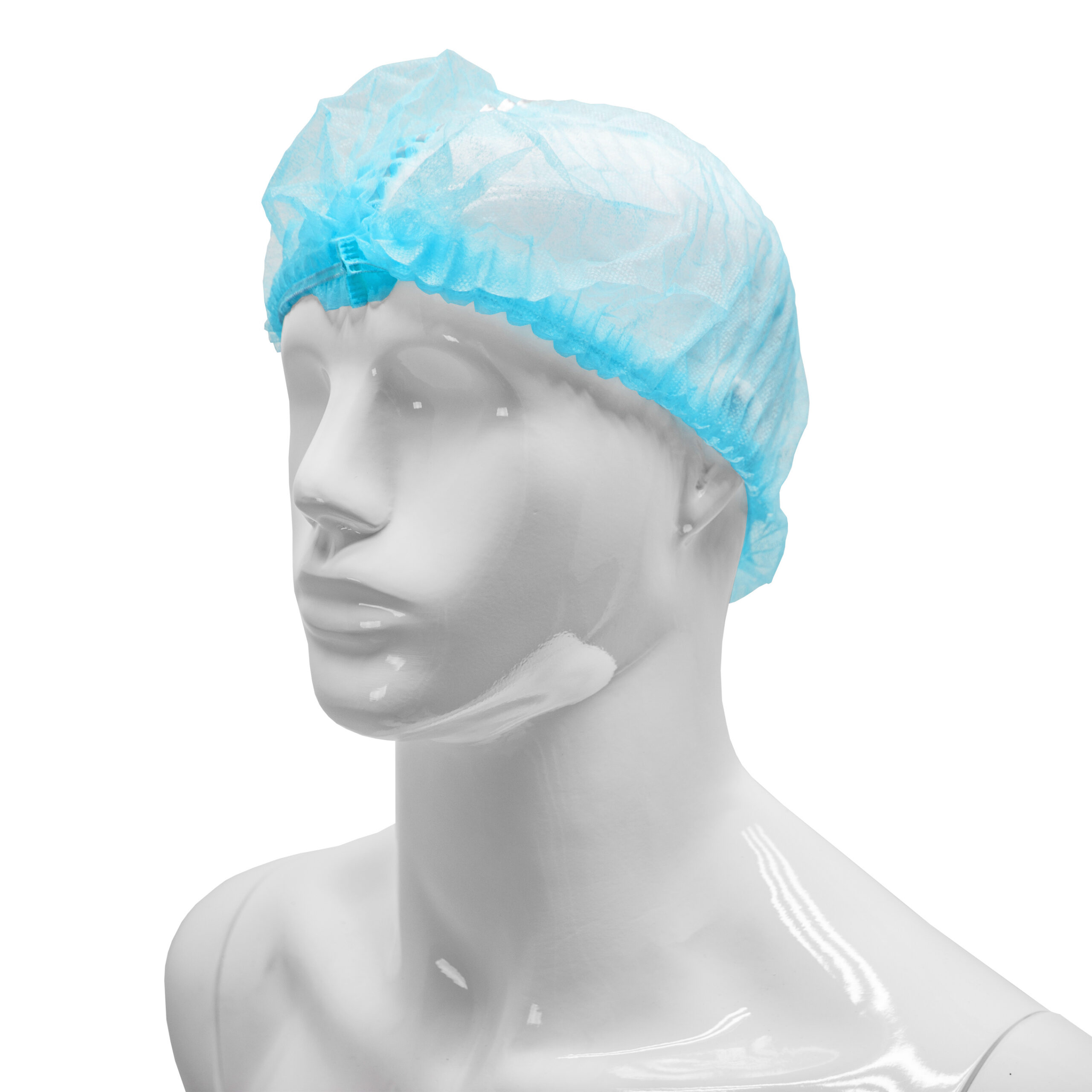 HYGOCLEAN® haarnet PP blauw 52cm dubbel elastiek Doos 10 x 100st detect