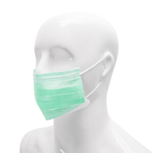 HYGOCLEAN® mondmasker PP 3-lgs groen earloop Doos 20 x 50st type IIR