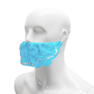 HYGOCLEAN® baardmasker PP blauw 46cm headloop Doos 10 x 100st detecteerbaar
