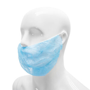 HYGOCLEAN® baardmasker PP blauw 46cm dubbel earloop Doos 10 x 100st