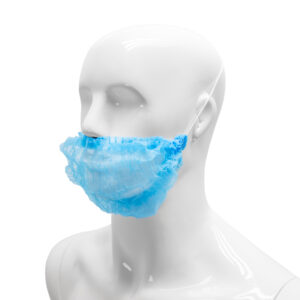 HYGOCLEAN® baardmasker PP 50cm met blauwe clip Doos 10 x 100st