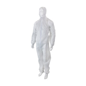 HYGOCLEAN® overal PP rits kap wit 3XL Doos 50 x 1st