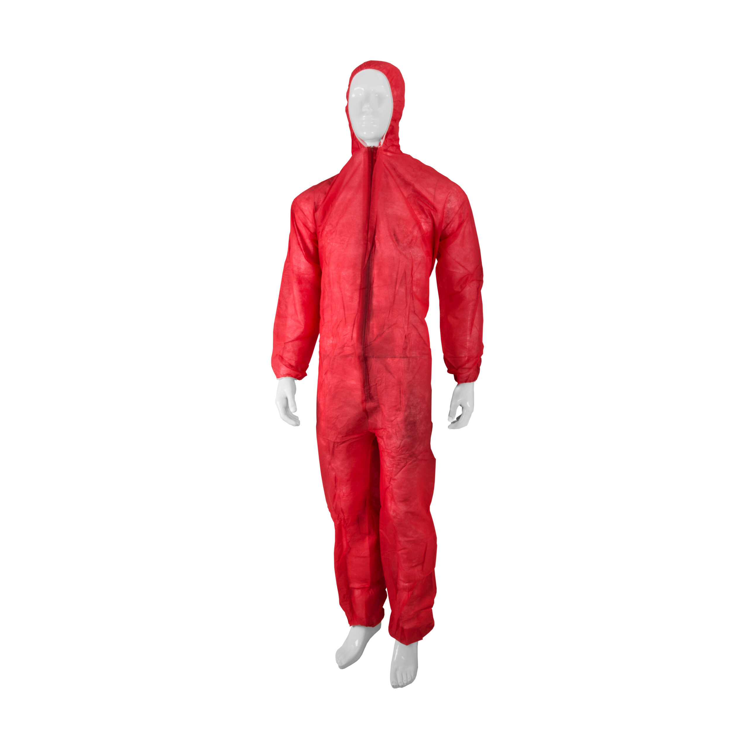 HYGOCLEAN® overal PP rits kap rood XL Doos 50 x 1st