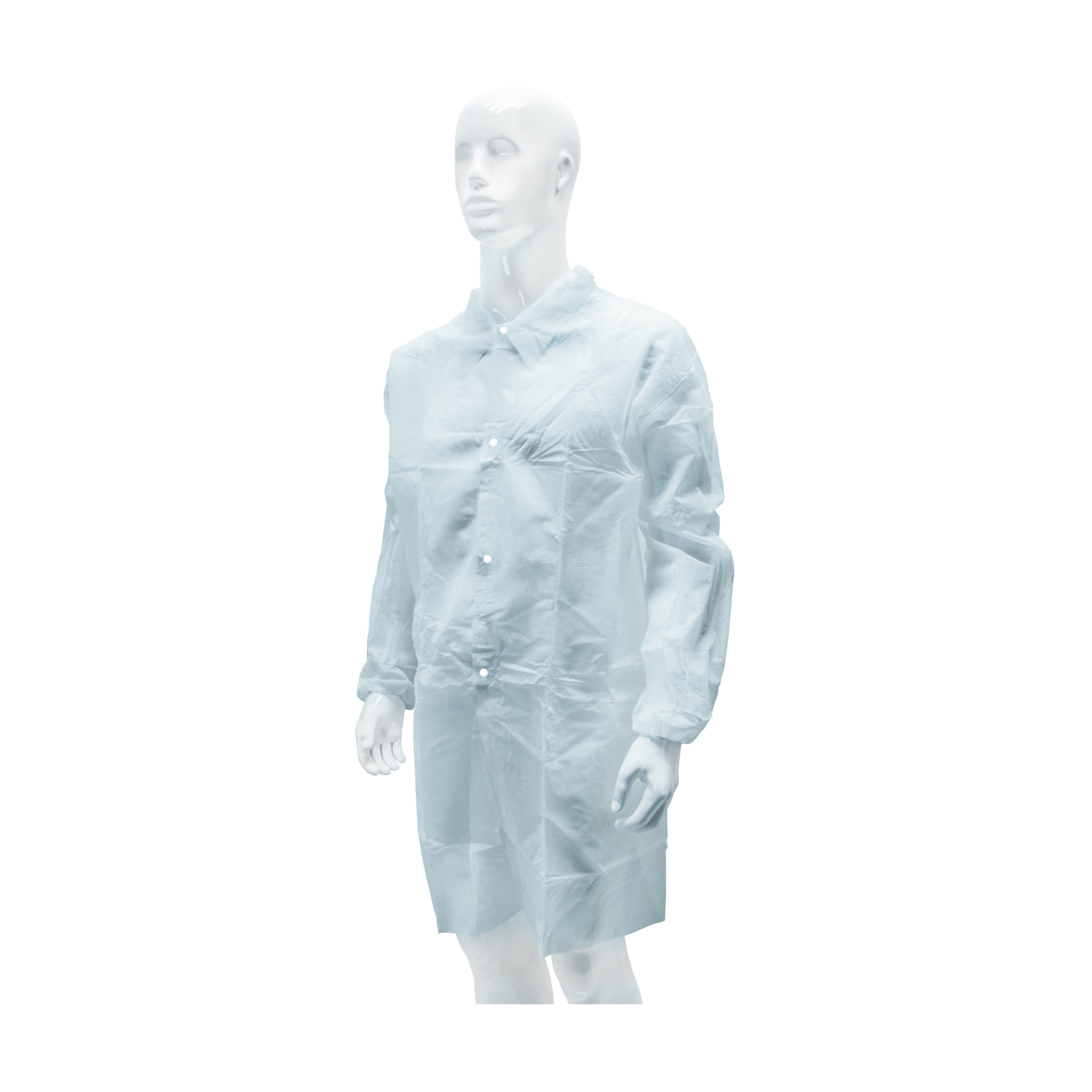 HYGOCLEAN® bezoekersjas PP drukknoop wit 2XL Doos 50 x 1st