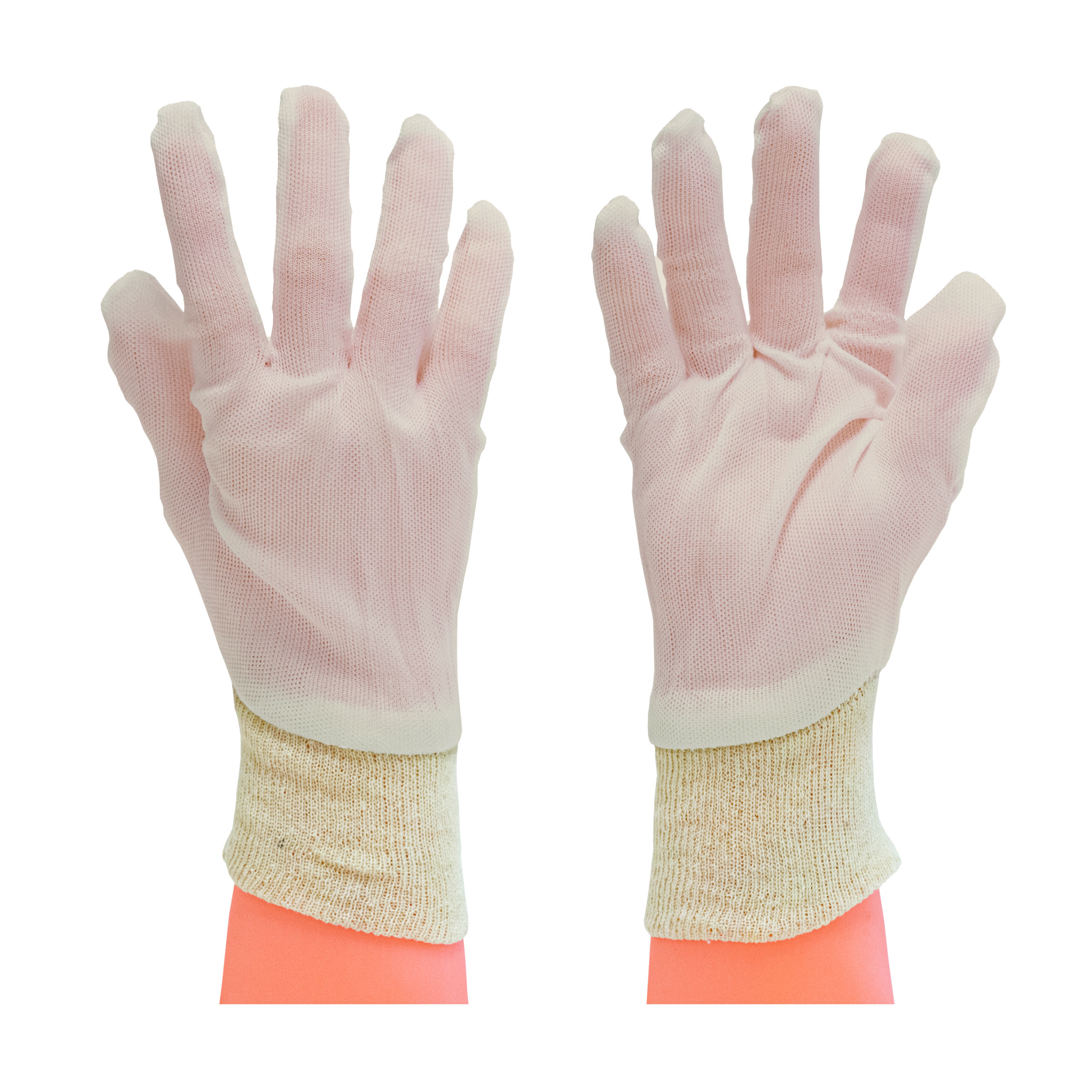 Handschoen katoen tricot 360gr wit 10 (XL), 50x12 paar