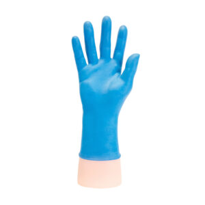 Q-TOP® Q40 handschoen latex 4gr blauw S Doos 10 x 100st Allround ongepoederd