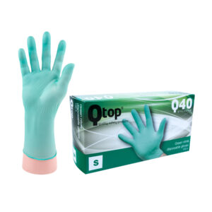 Q-TOP® Q40 handschoen nitril 4gr groen 2XL Doos 10 x 90st Allround ongepoederd