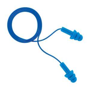 Oordop silicone 3-lamel blauw detect, 200st.
