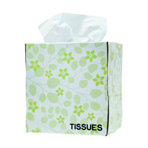 Facial tissue kubus 2-lgs wit cell Doos 30 x 90 vel 21 x 20cm