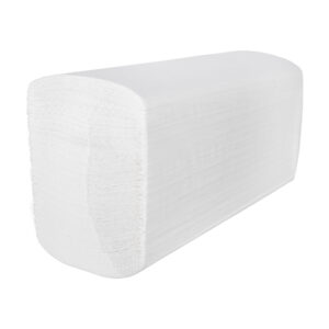 Handdoek 2-lgs wit cell ZZ-vouw Doos 25 x 150 vel 24 x 24cm