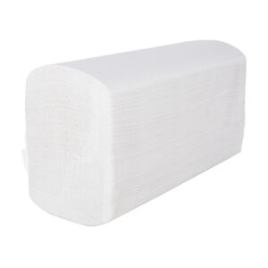 Handdoek 2-lgs wit cell ZZ-vouw Doos 25 x 150 vel 21 x 24cm