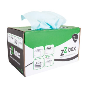 Sontara werkdoek blauw I-vouw Disp.doos 2 x 100st