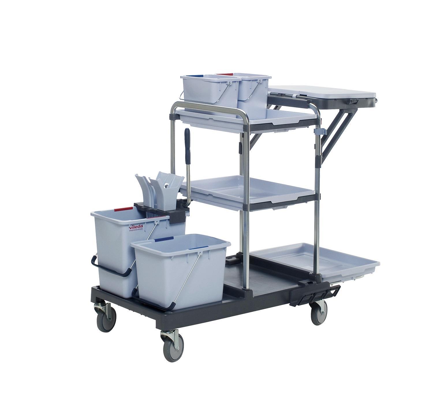 Vileda Origo 100 FX werkwagen - compleet basismodel voor gebruik met de UltraSpeed Pro emmermethode