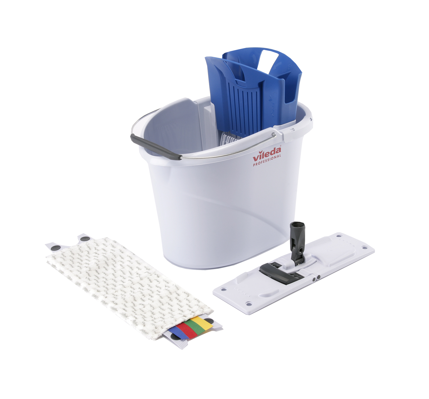 Vileda UltraSpeed Mini starterkit 10l - emmer, blauwe pers, frame, Micro mop - exclusief steel