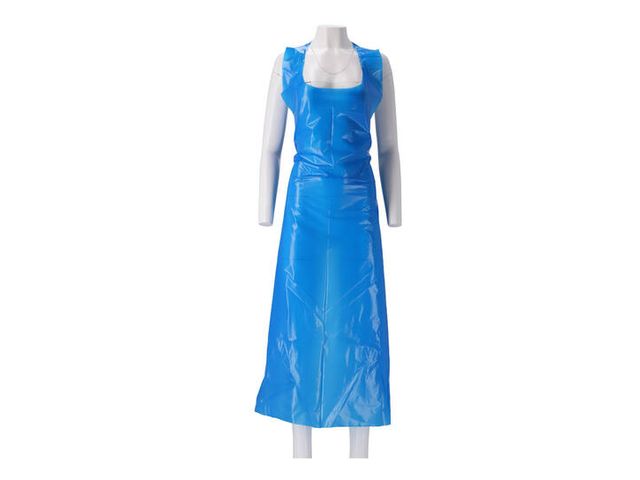 PE-LD schort blauw, 20mu, 80x125cm, 10x100 stuks