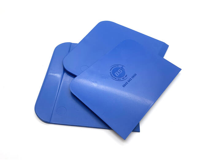BST detecteerbare schraper, 138x130x2,5mm blauw