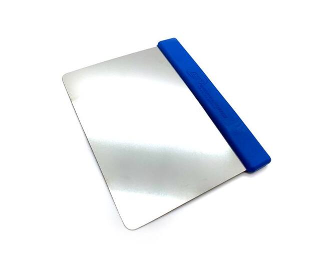 BST detecteerbare flexibele RVS schraper 120x100mm, blauw 10st