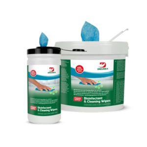 Dreumex Disinfectant and Cleaning Food wipes blauw Doos 4 emmer 700st 13 x 13,5cm