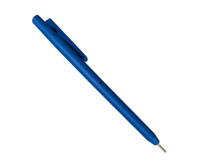 BST Eco detecteerbare pen met clip, blauw/blauw, 50st.