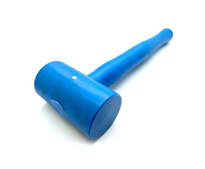 BST detecteerbare kunststof hamer, omtrek 50mm, blauw