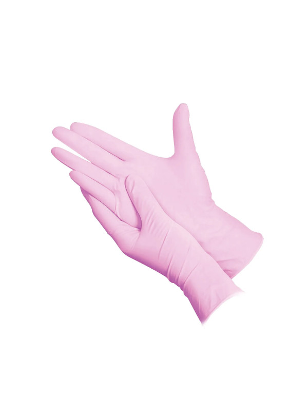 Q-TOP® Q40 handschoen nitril 4gr roze Doos 10 x 100st Allround ongepoederd