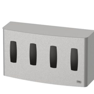 CMT Swoosh handschoen wandhouder Quattro horizontaal gesloten RVS lxbxh: 11.9x54.6x30.8cm