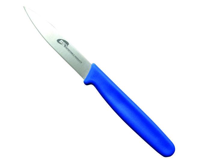 BST 4" Mini parer plain edge pointed DD, blauw, 10st.
